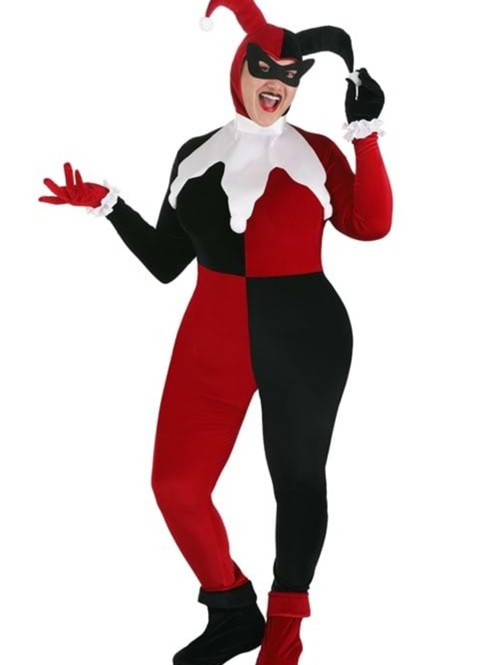 2X Plus Size Deluxe Harley Quinn Costume for Women used